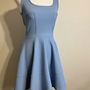 Lulu's Blue A-Line Mini Dress for Prom